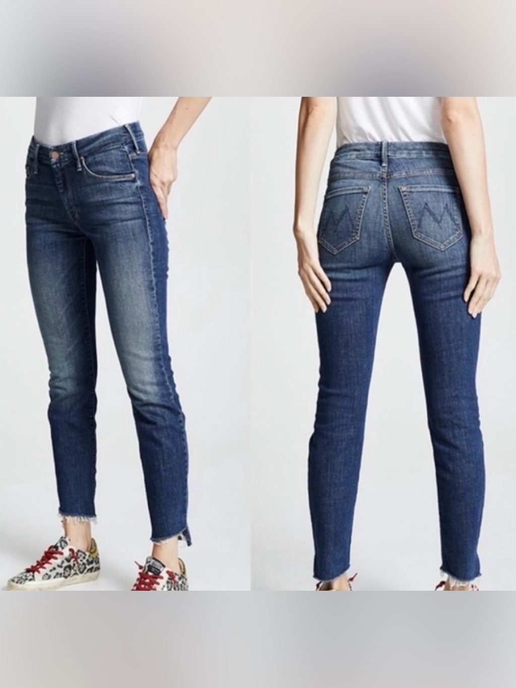 Mother The Looker Ankle Step Fray (Can’t Leave It Alone) Women’s Jeans Size 26